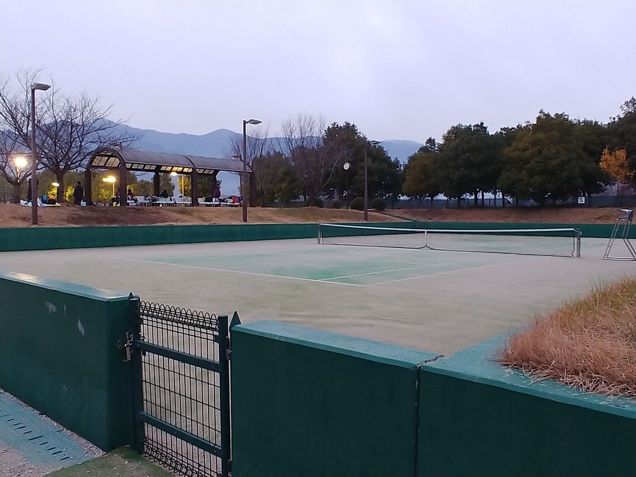 ソフトテニスで波田町へ